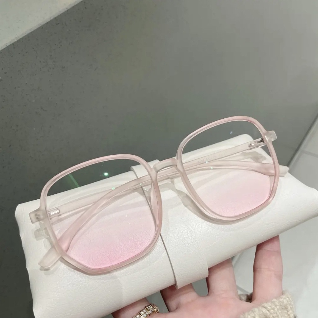 Mắt Kính Thời Trang Kính Râm Form Tròn Pha Hồng Baby Phong Cách Ulzzang Siêu Xinh - Hazo