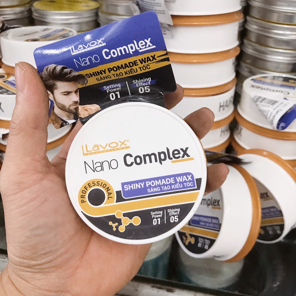 Gel Sáp wax tóc nam Lavox Nano complex 80ml siêu cứng