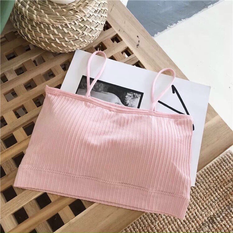 áo bra, áo hai dây crotop thun gân