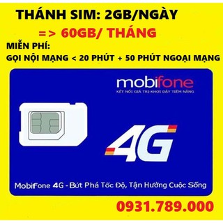 [Miễn phí tháng đầu] sim 4G 10 số mobifone C120 Miễn phí [1000 phút nội mạng + 60GB/tháng + 50P gọi ngoại mạng]/tháng.
