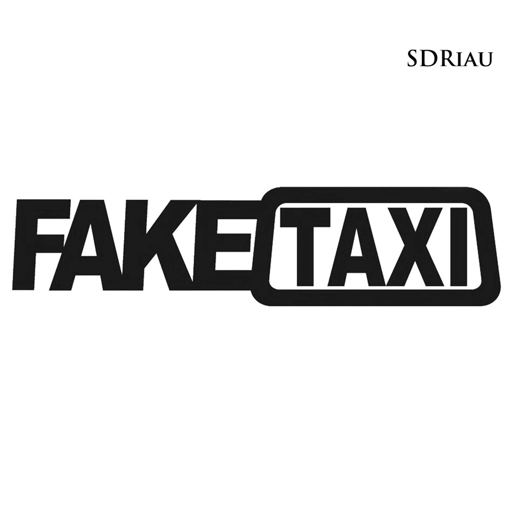Nhãn dán chữ taxi vui nhộn cho xe hơi