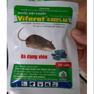 THUỐC DIỆT CHUỘT DẠNG VIÊN (10 viên)