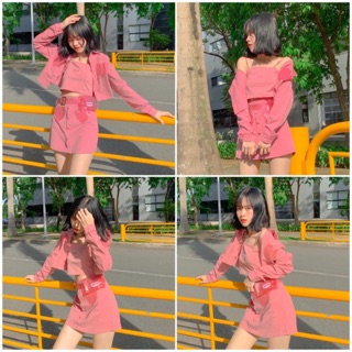 Set Natthy Crystal màu hồng NATTHY STYLE