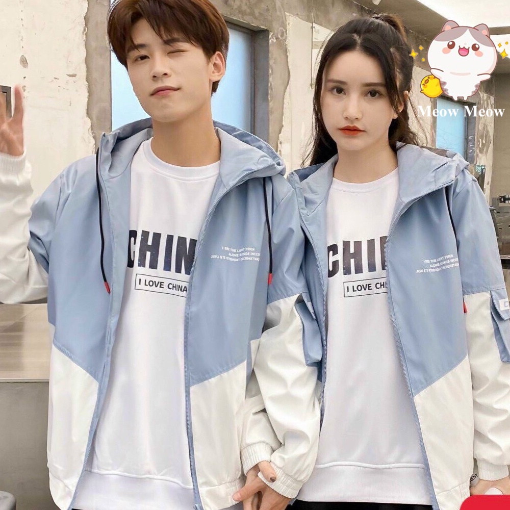 Áo Khoác Nam Nữ Unisex 2 Lớp, Áo Gió Nam Nữ Mẫu Mới Siêu Hot 2021