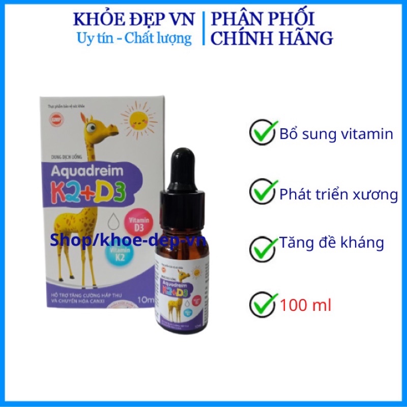 D3 k2 tăng hấp thu canxi cho chiều cao vượt trội