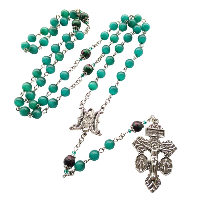 Hạt Xâu Chuỗi Hình Thánh Giá Kèm Vòng cổ Jesus Crucifix