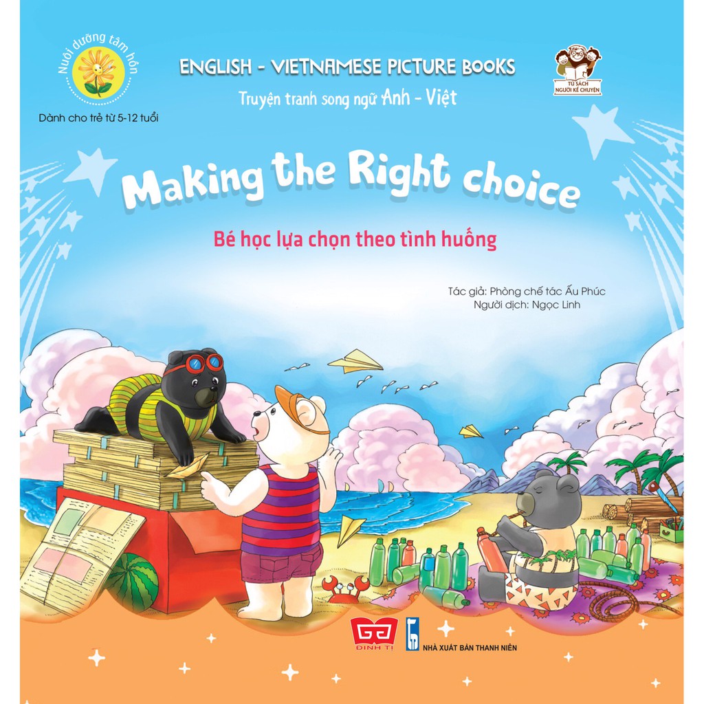 Sách - Combo Nuôi dưỡng tâm hồn ,Truyện tranh song ngữ Anh-Việt (10 tập) + Ngày xửa ngày xưa (10 tập)