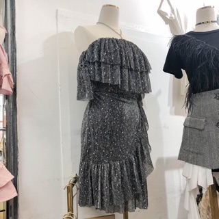 Order ❤️ Váy bling bling dáng trễ vai