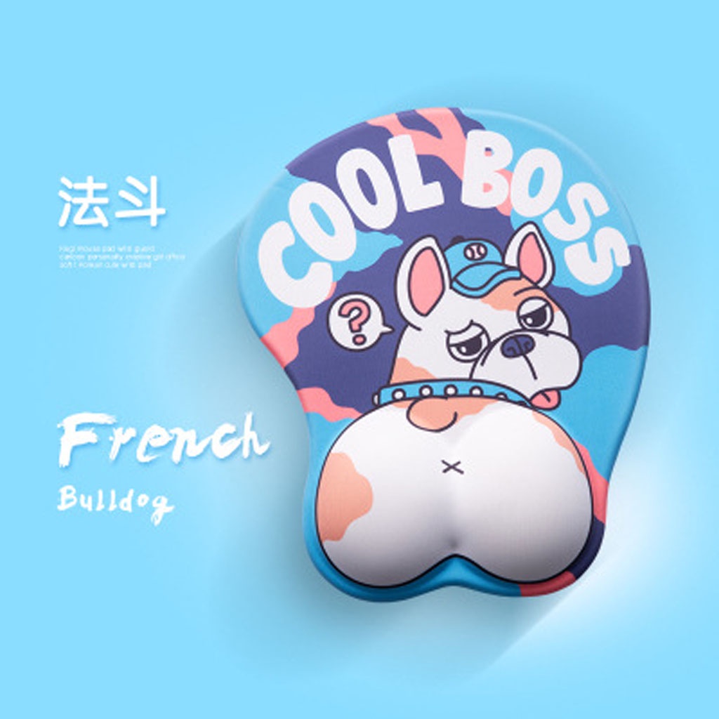 Lót chuột Kê tay chuột đệm silicon Corgi, Husky, Cool boss, Teddy cực cute và dễ thương siêu êm siêu đẹp