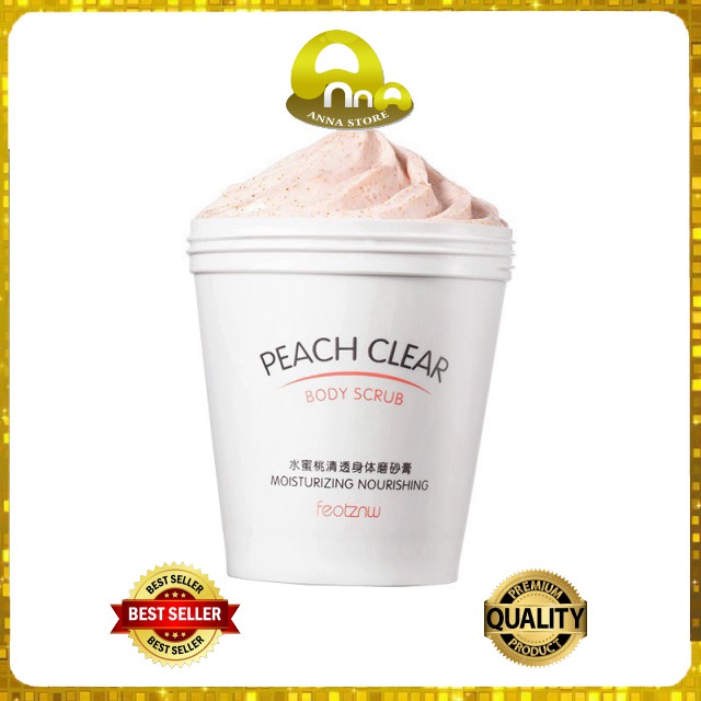 [100% SÁNG MỊN DA] Kem Tẩy Da Chết Peach Clear Body Scrub 200ML, Trị Mụn, Dưỡng Ẩm, Làm Đẹp Da Cam Kết Chất Lượng -Anna | BigBuy360 - bigbuy360.vn