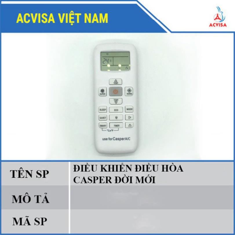 (REMOTE MÁY LẠNH ) ĐIỀU KHIỂN ĐIỀU HÒA CASPER ĐỜI MỚI