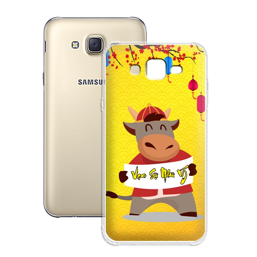 Ốp lưng Samsung Galaxy J7 2015 in họa tiết Chúc Mừng Năm Mới, tặng kèm bao lì xì - 01051 - Silicone Dẻo