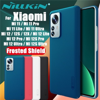 Ốp Điện Thoại Nillkin Bằng PC Cứng Mặt Nhám Cho Xiaomi Mi 12 12S 12X Mi 11 Mi12 Mi11 Pro Ultra Lite