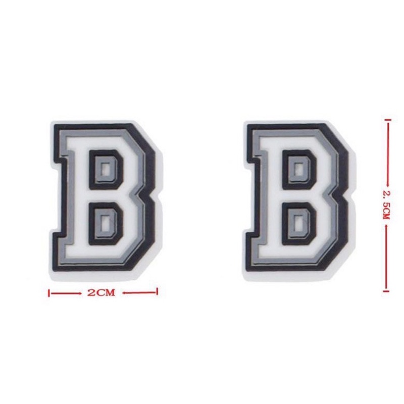 Phụ kiện chữ cái A-Z trang trí dép crocs chất liệu pvc 1000 mẫu tùy chọn làm quà tặng cho trẻ em