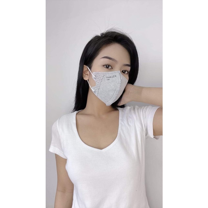 Combo 50 cái khẩu trang 5D PTmask màu hot trend