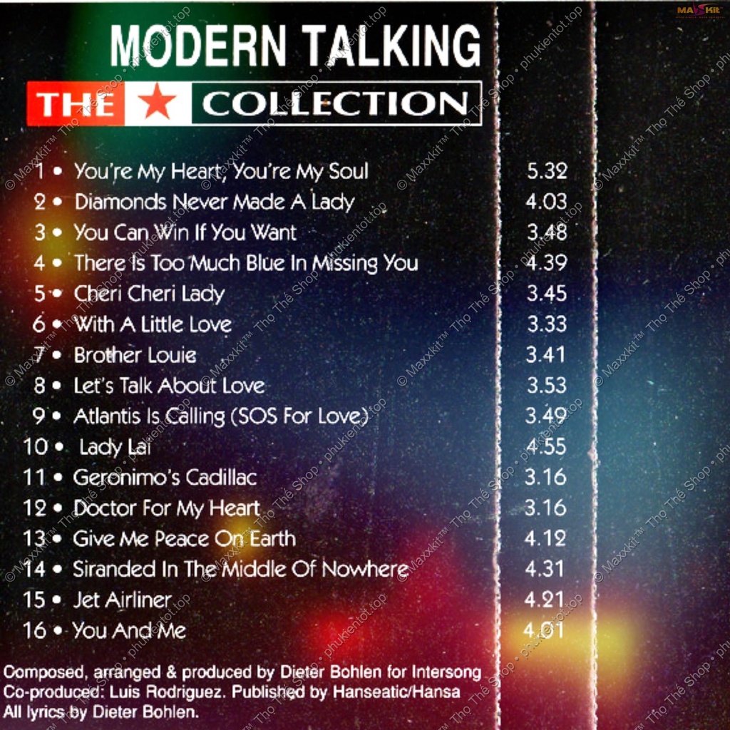 Băng cassette tape Modern Talking - THE COLLECTION  - EAS Records