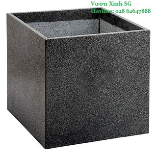 Chậu đá mài VUÔNG 36*36*36 - Đen