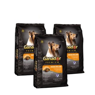 COMBO 3 Gói Thức Ăn Hạt Khô Cho Chó Lớn Ganador Adult Vị Thịt Cừu [400gr x 3 gói]