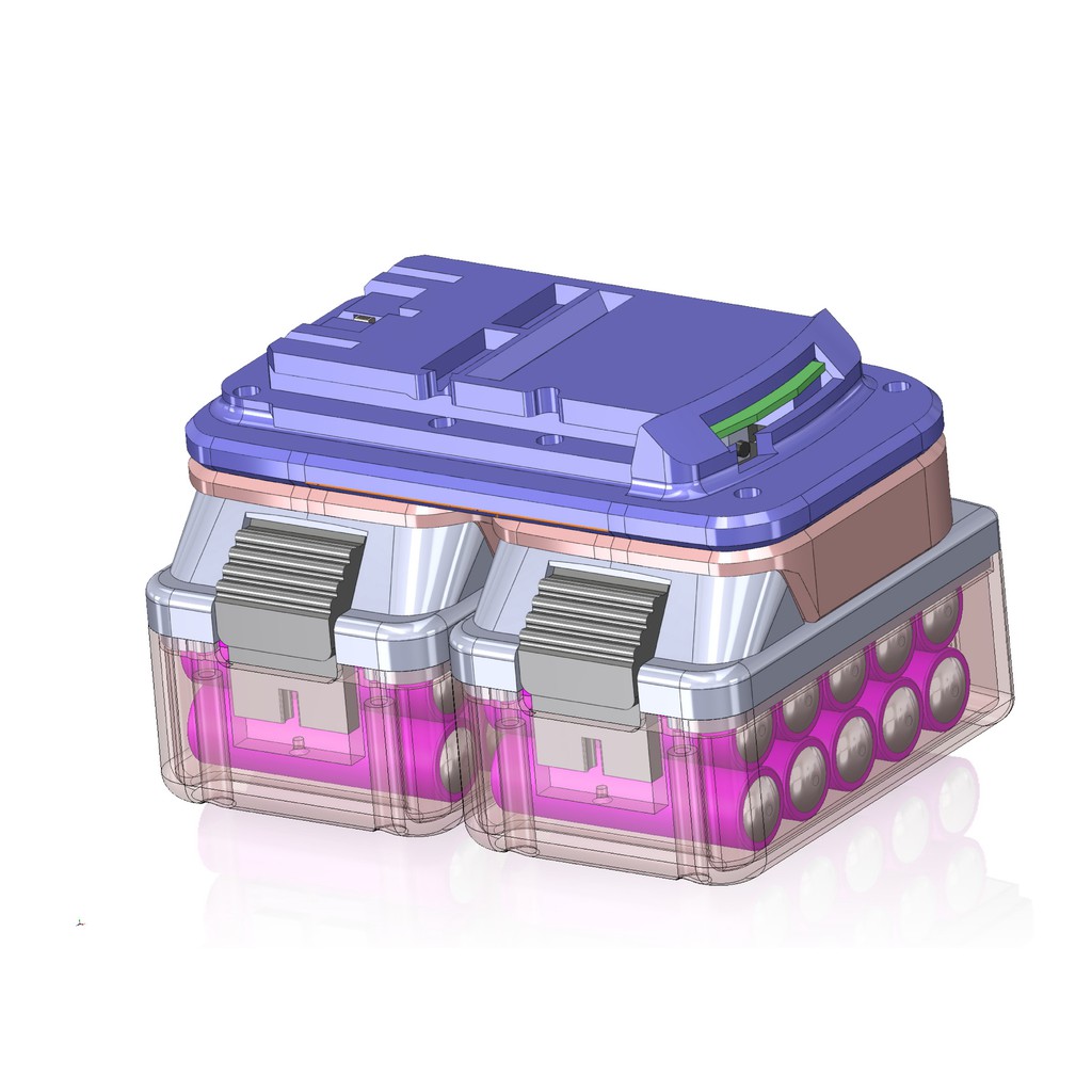 Đế chuyển pin Makita trượt cho máy BOSCH 36v