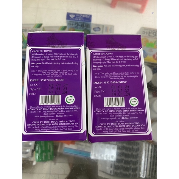 Bạch đới linh TM - giúp bổ huyết, hỗ trợ điều hòa kinh nguyệt, giảm đau bụng kinh (Hộp 50 viên)