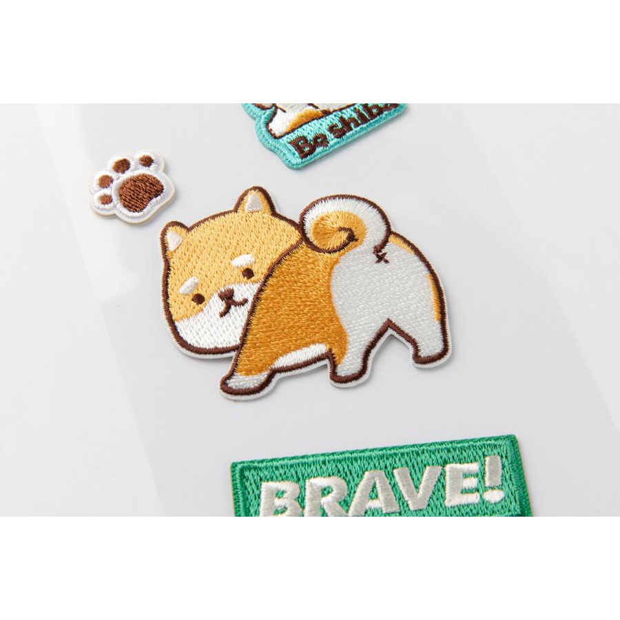 Sticker Trang Trí Case Điện Thoại ARTBOX Hàn Quốc Hình Chó Shiba Thêu Độc Lạ