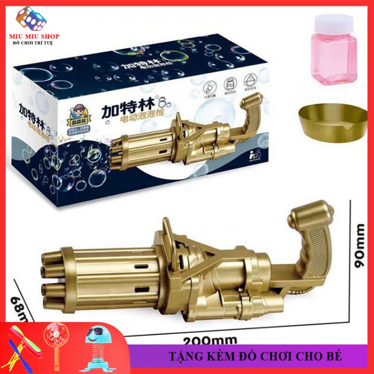[Giảm Giá Sock] Súng Bắn Bong Bóng 8 Nòng Siêu Mạnh, Đồ Chơi Cho Bé, Đồ Chơi Bé Gái, Bé Trai