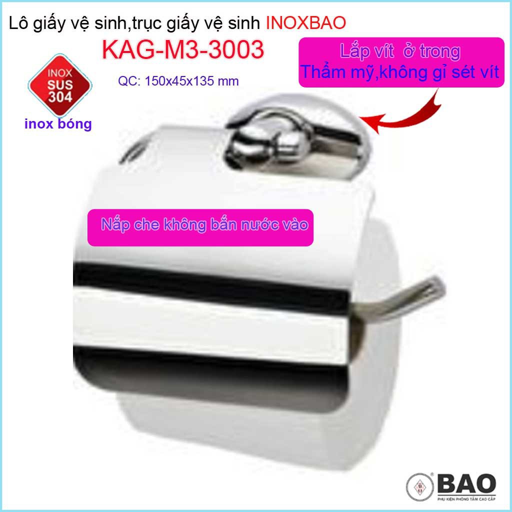 Hộp đựng giấy vệ sinh Inox Bảo KAG-M3-3003