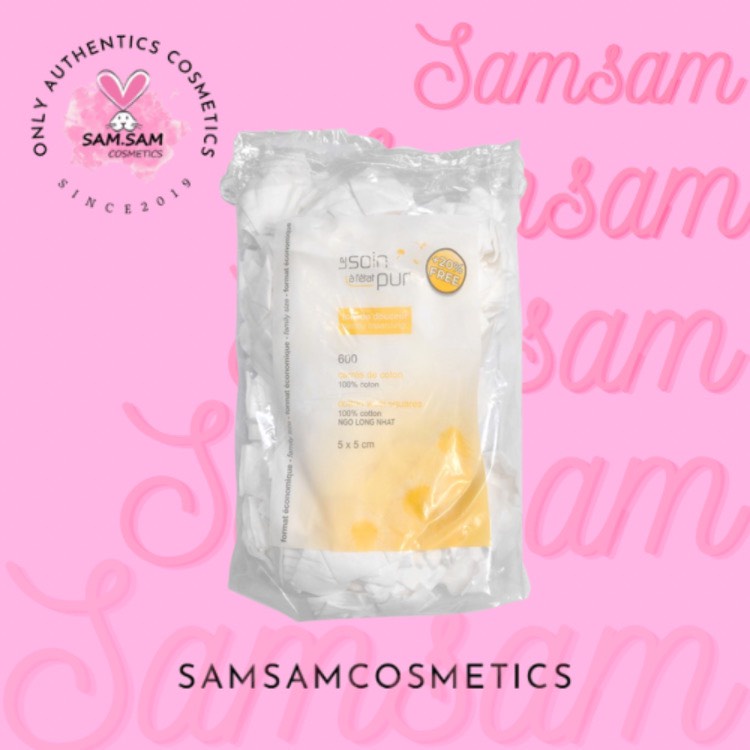 BÔNG TẨY TRANG TETRA LE SOIN LARETAT PUR 500, 600 MIẾNG CỦA PHÁP