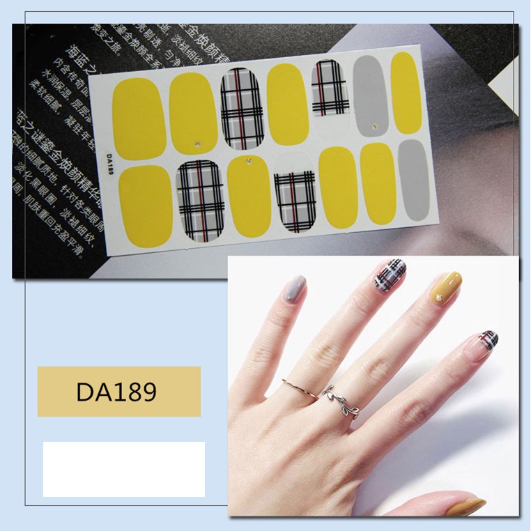 Sticker dán móng tay không thấm nước P4 - Nail Sticker