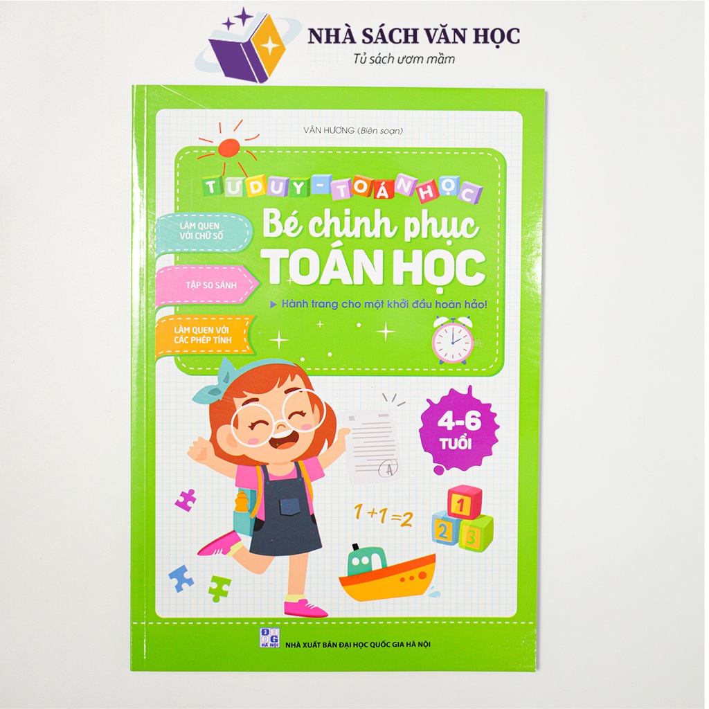 Sách - Bé Chinh Phục Toán Học Cho Bé 4-6 tuổi - Phiên Bản Mới - Tư Duy Toán Học