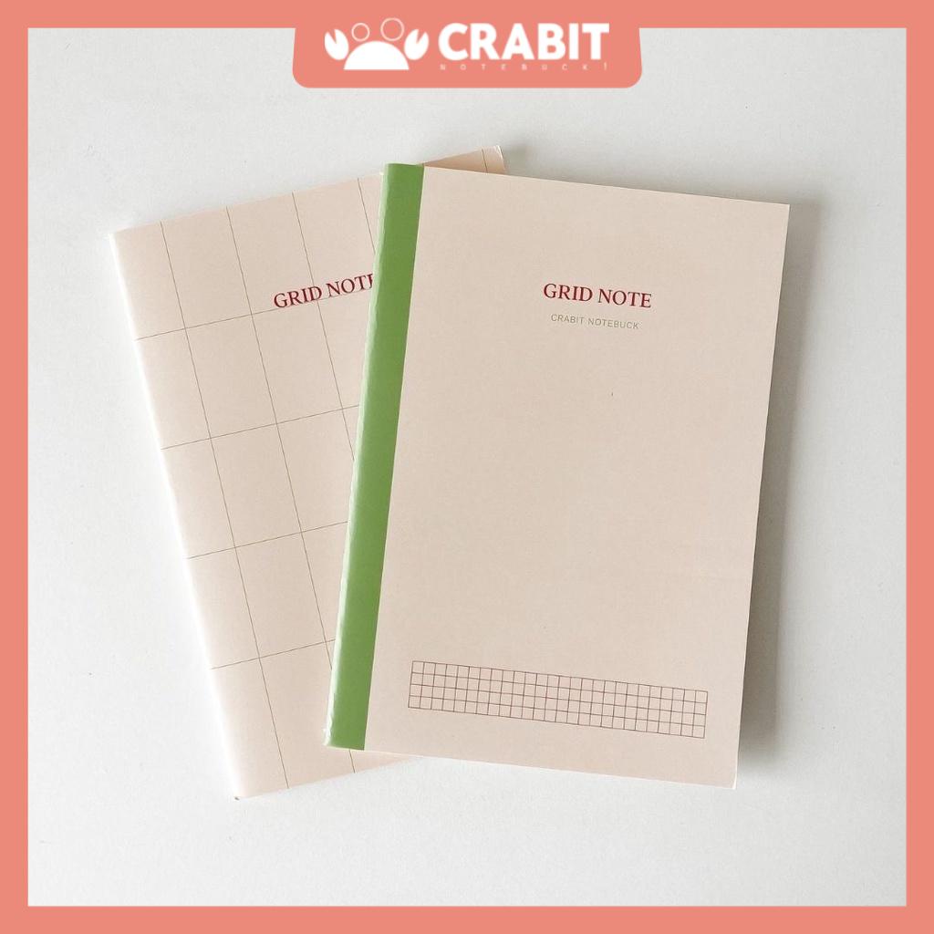 Vở grid 80 trang may gáy 100gsm Crabit