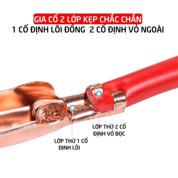 [FREE SHIP 30K  ] Dây câu bình 500amp dài 2m lõi đồng