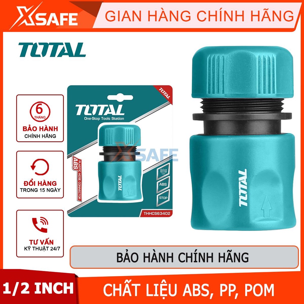 Khớp nối ống nước TOTAL THHCS01122 kích thước 1/2 inch 24g, chất liệu: ABS, PP, POM - chính hãng
