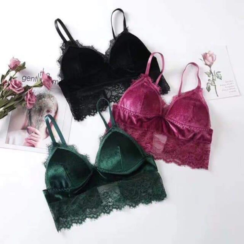 [Mã WASKT410K giảm 10K đơn 50K] (339)áo bra nhung Hot hit chuẩn mẫu lên sàn | BigBuy360 - bigbuy360.vn