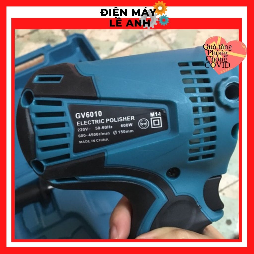 Máy chà đánh nhám đĩa tròn rung mini total cầm tay Makita GV6010 ô tô, xe máy, xe hơi