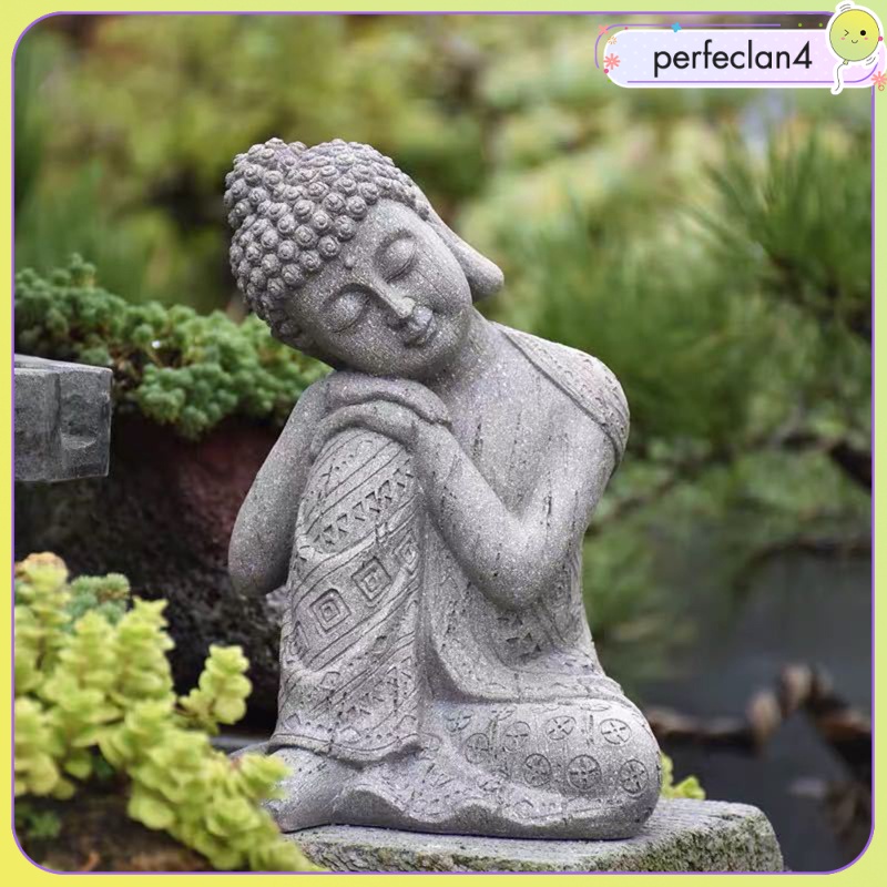 Mô Hình Tượng Phật Bằng Nhựa Resin Để Bàn Trang Trí Sân Vườn 4