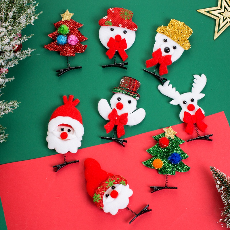 Kẹp Tóc Hình Sừng Hươu Phong Cách Giáng Sinh Thời Trang