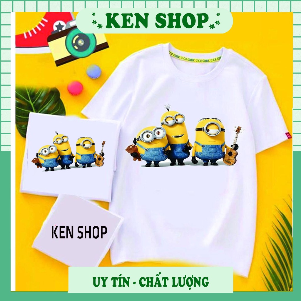 áo thun tay ngắn In Hoạt Hình Minion thời trang cho bé
