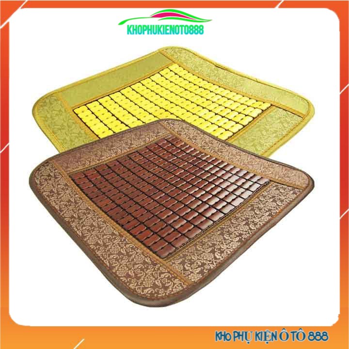 Thảm lót ghế bằng tre trúc cho ghế văn phòng ô tô 4 mùa tạo sự đối lưu không khí thoải mái 45x45cm