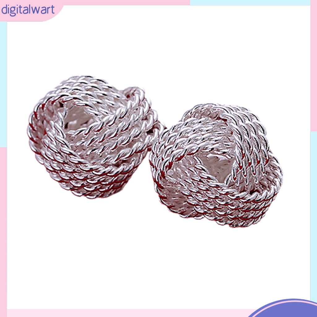 Khuyên tai hình quả cầu lưới đính đá thời trang thanh lịch dành cho nữ