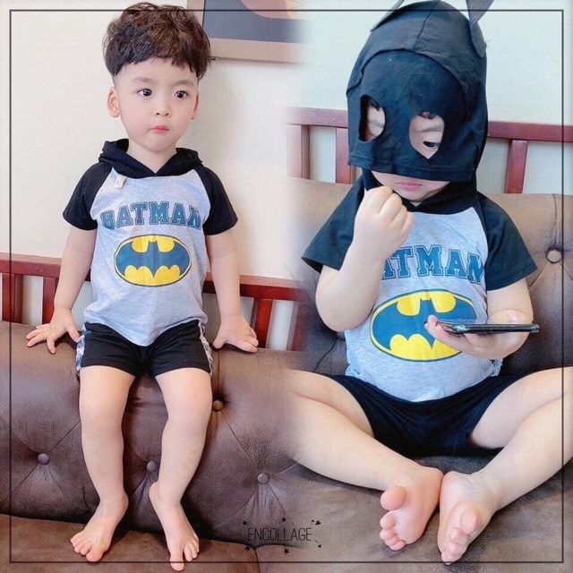 Fan siêu nhân đâu rồi :))) Em về sẵn mẫu Spiderman và Batman nhé các mẹ.  Size 80-130 (8-20kg) Giá chỉ 90k siêu rẻ