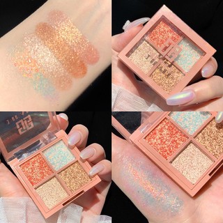 Phấn mắt 4 ô nhũ dikalu đủ màu