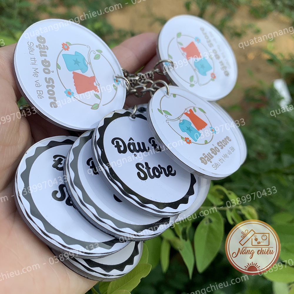 Móc khóa giá rẻ , in logo , thương hiệu dành cho doanh nghiệp, quà tặng khai trương shop , cửa hàng