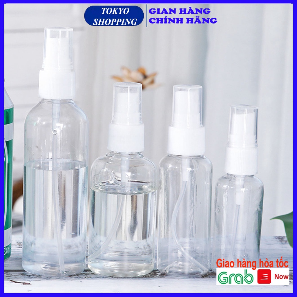 Lọ chiết mỹ phẩm xịt phun sương, lọ xịt dung dịch 100ml