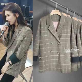Áo khoác Blazer kẻ