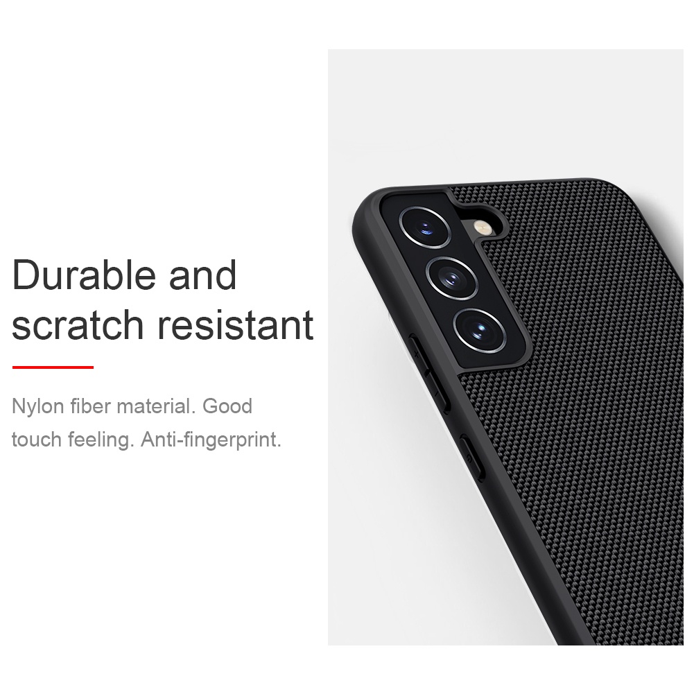 Ốp điện thoại Nillkin TPU + PC sợi Nylon nhẹ chống trượt bảo vệ toàn diện cho Samsung Galaxy S22