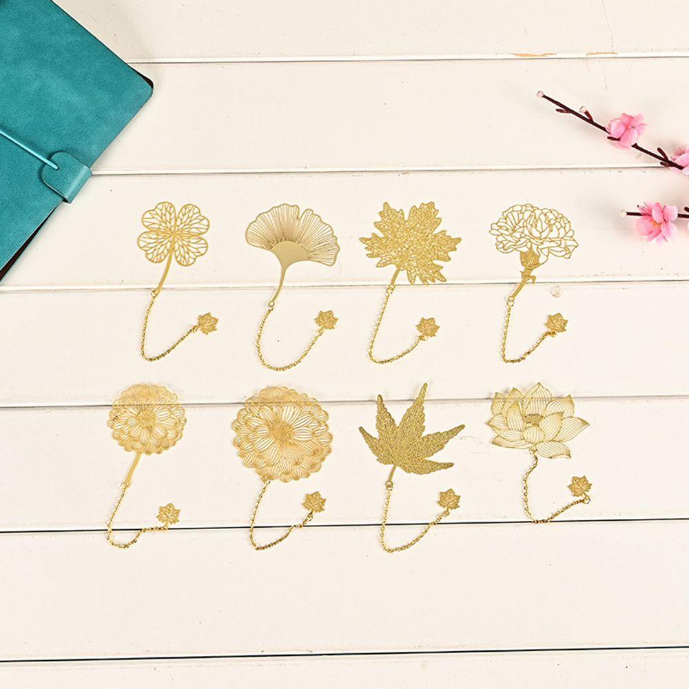 Lanfy Đánh Dấu Trang Sách Bằng Kim Loại Hình Chiếc Lá Phối Dây Xích Và Tua Rua Cá Nhân Hóa Vintage Cho Trẻ Em Người Lớn