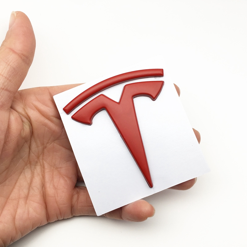 FENDER Logo 3D bằng kim loại dán trang trí đuôi xe hơi Tesla Model S Model X 3 P100D P85D 200