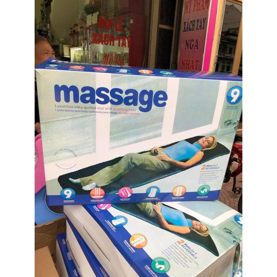 Đệm Nằm Massage Toàn Thân 9 Điểm 4 Vùng Cơ Thể