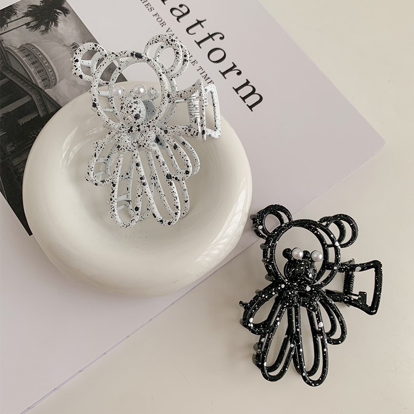 Kẹp tóc cá mập làm từ kim loại thiết kế đơn giản thời trang cho nữ